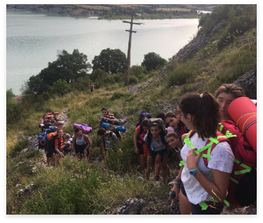 acampada campamento CVR Rasal